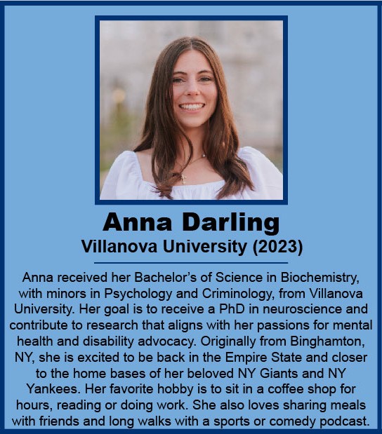 Picture of Anna Darling (Villanova University) with short intro paragraph.