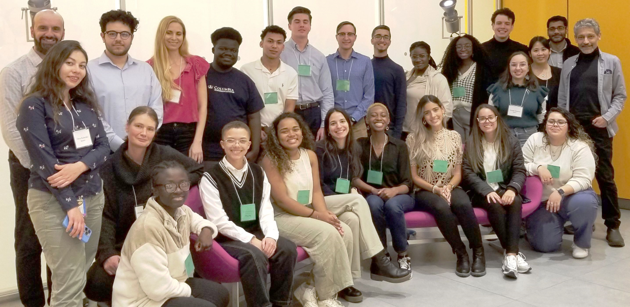 Columbia Access Neuroscience 2023 participants with faculty, administrators, and current students.