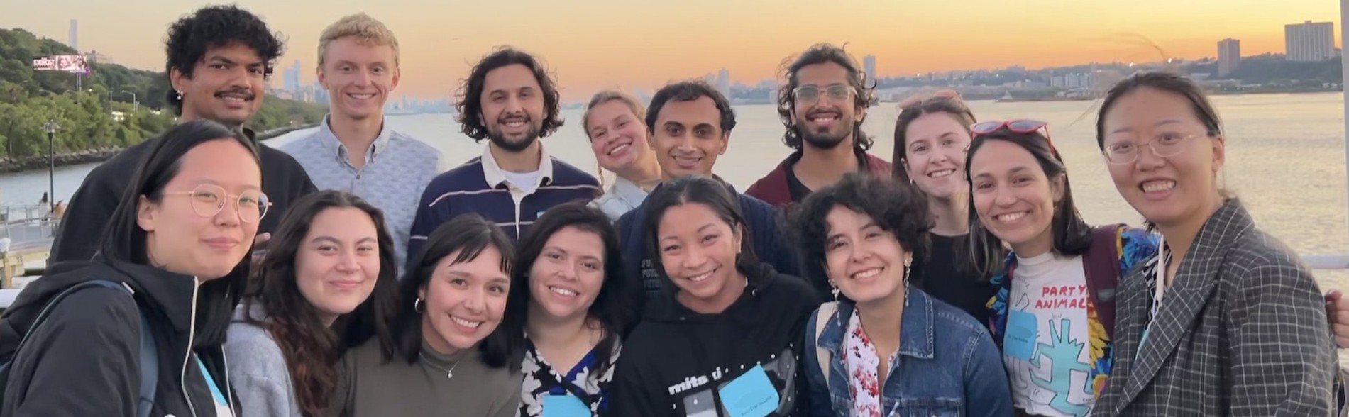 Columbia NBB 2023 cohort in front of a sunset