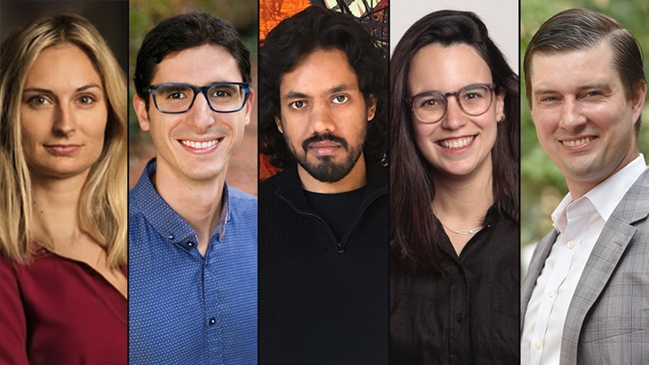 L to R: Lydia B. Chilton, Milan Delor, Vikram Gadagkar, Raquel Queiroz, and Evan D. Sadler